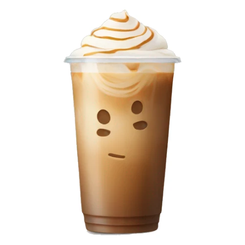 Iced latte to go  sticker