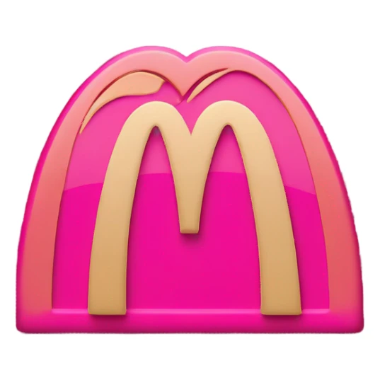 Pink McDonald’s icon sticker