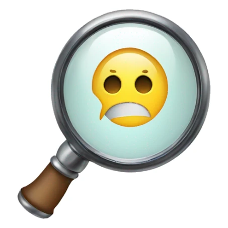 magnifying glass thats upside down sticker