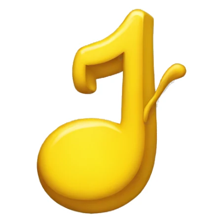 a yellow quavers musical note sticker