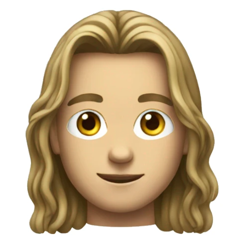 long hair boy dj  sticker