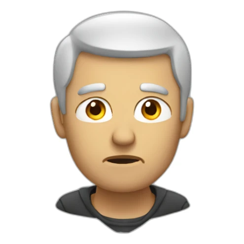 man disappointed with his code sticker