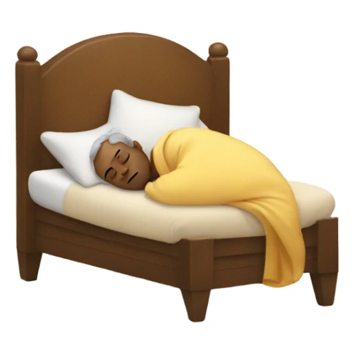 Lazy emoji snoozing  sticker