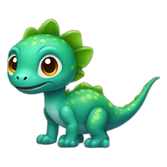 small dinosaur pet sticker