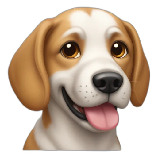 Un chien dans un pagner sticker