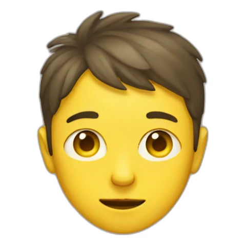 boy with lemon eyes  sticker