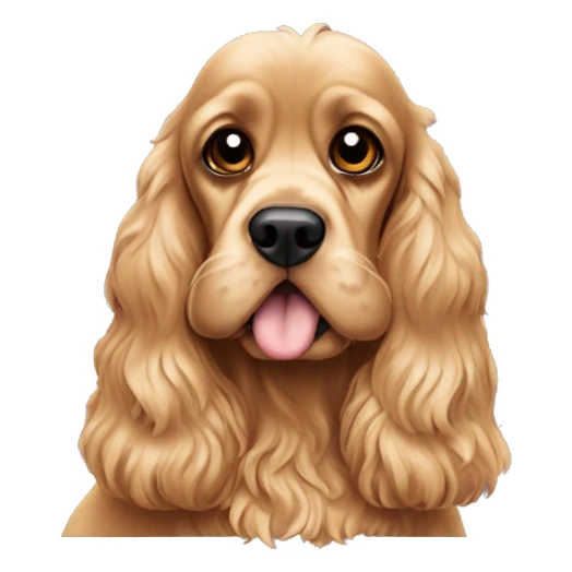 Pies Cocker spaniel z kapturem sticker