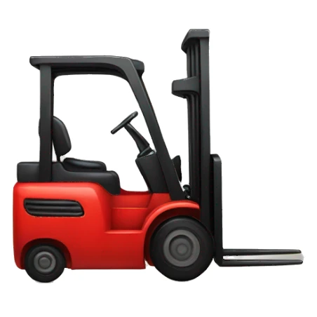 red forklift sticker