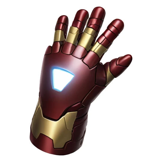 Iron Man Glove Snaps finger sticker