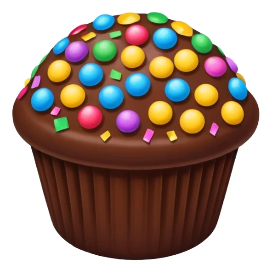 brigadeiro with vibrant colorful confetti sticker