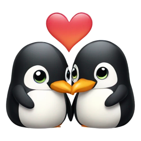 Penguins in love  sticker