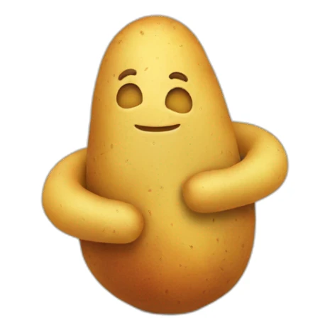 2 potatos hug sticker