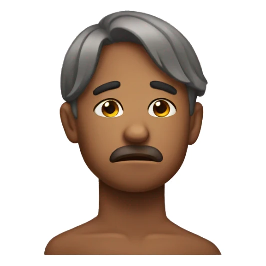 sad cute emoji sticker