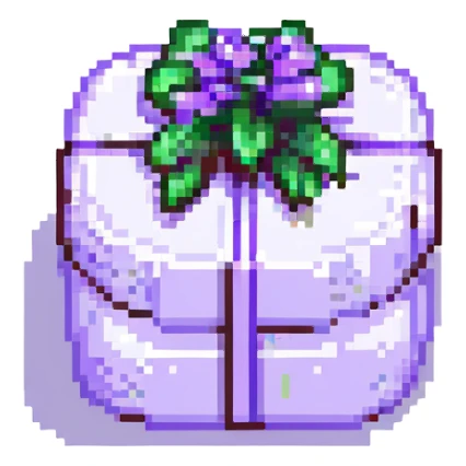 A lavender gift present for a woman sticker