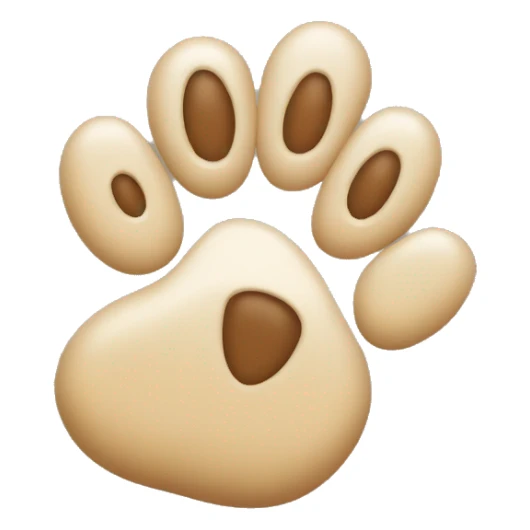 Cute little dog paw sticker