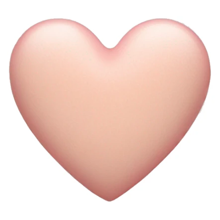 Pastel sandy pink heart sticker