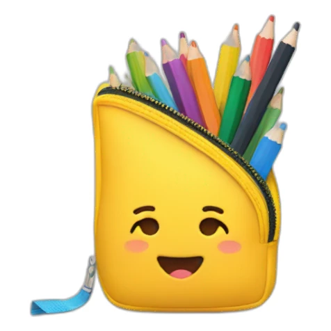 pencil case with zipper sticker