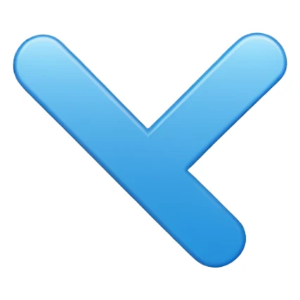 Blue checkmark  sticker