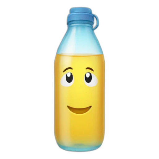 Glass Water bottle sticker