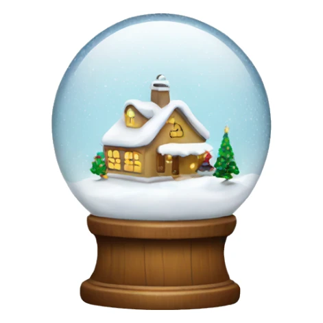 Christmas snowglobe sticker