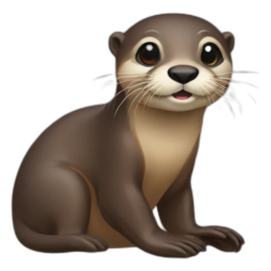 River otter sticker
