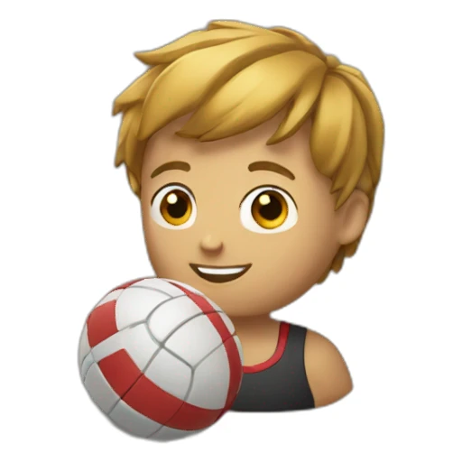 Chat avec sa balle sticker