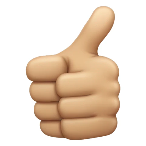 canadian thumbs up sticker
