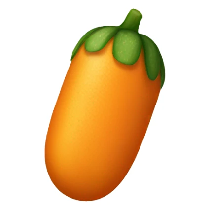 orange Cucumber sticker