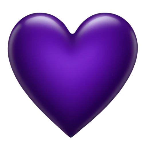 dark purple heart sticker