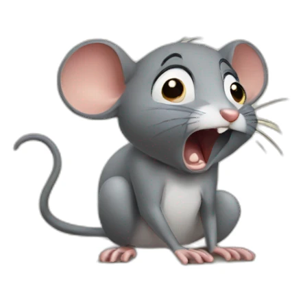 scared-mouse sticker