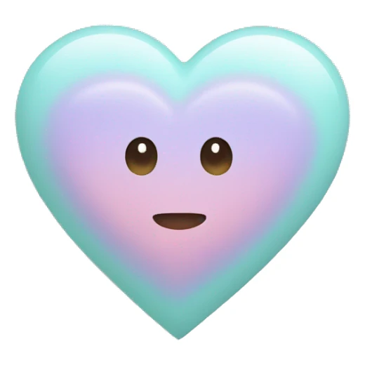 A heart with pastel colors  sticker