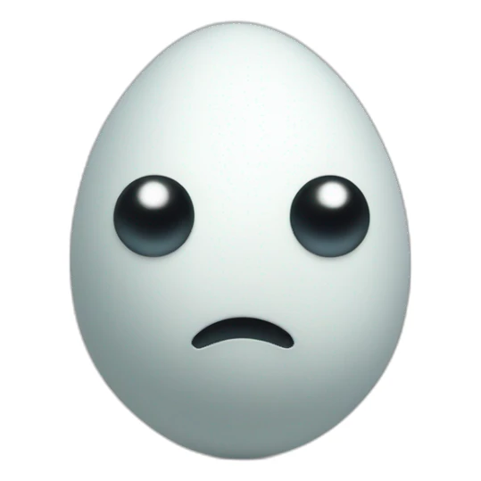 egg with two eyes, two arms, and two legs (standing, io17, facing forward) sticker