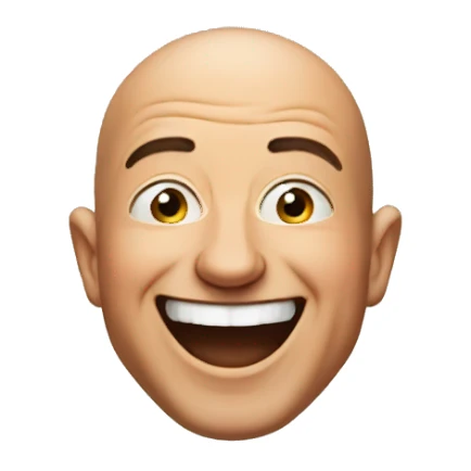 jeff bezos head thrown back in laughter sticker