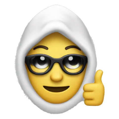 hacker thumbs up sticker