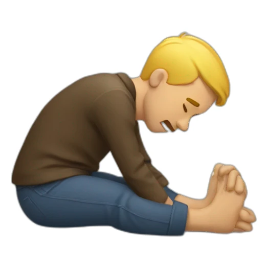 Homme qui vomit sticker