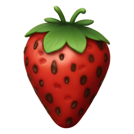 Strawberry covered in chocolate sticker