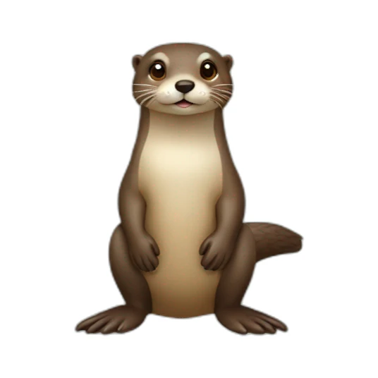 loutre sur tortu sticker