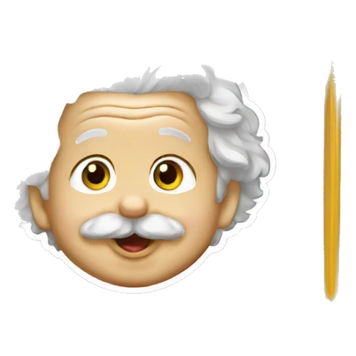 albert einstein happy baby sticker sticker