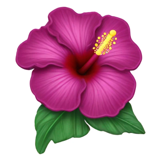 Hibiscus flower hair clip  sticker