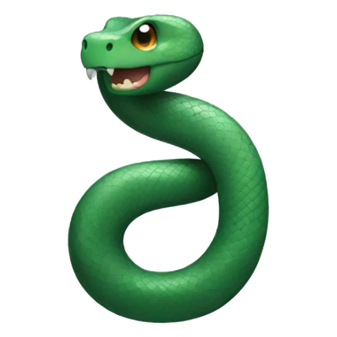 a snake forming the number 1 sticker