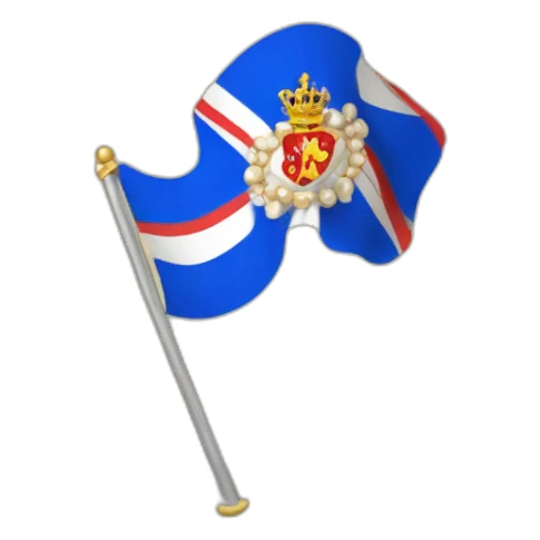 Drapeau royal de France  sticker