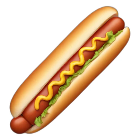 Hot dog star sticker