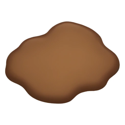 Brown puddle sticker