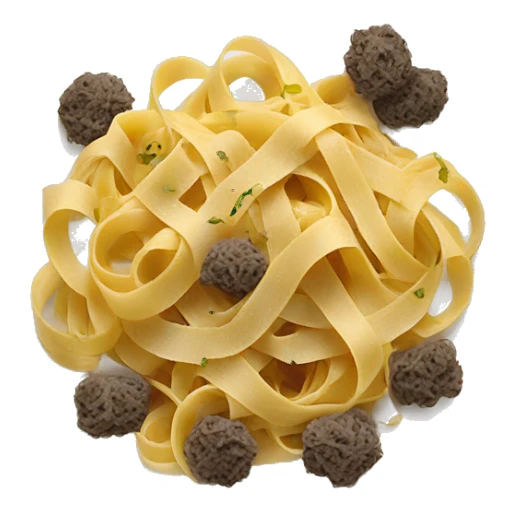 tagliatelle with truffle slices  sticker