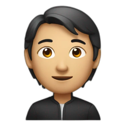 Un chinois noir et roux sticker