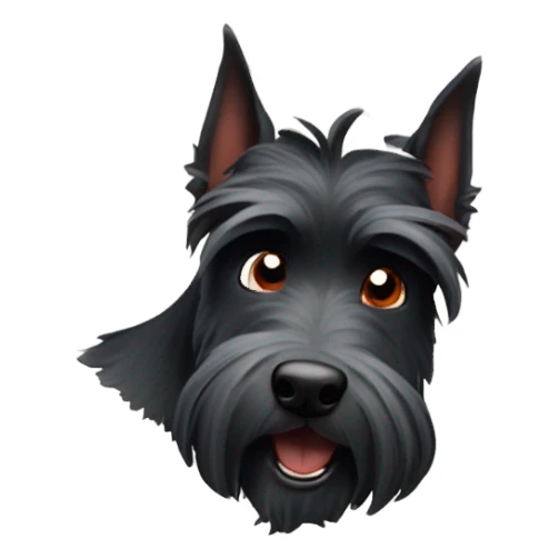 Crazy Scottish terrier sticker