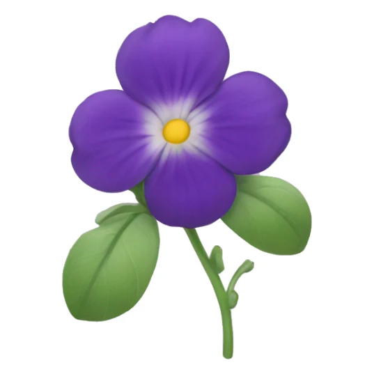 violet flower sticker