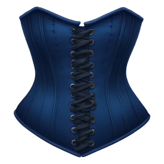 Dark blue corset sticker