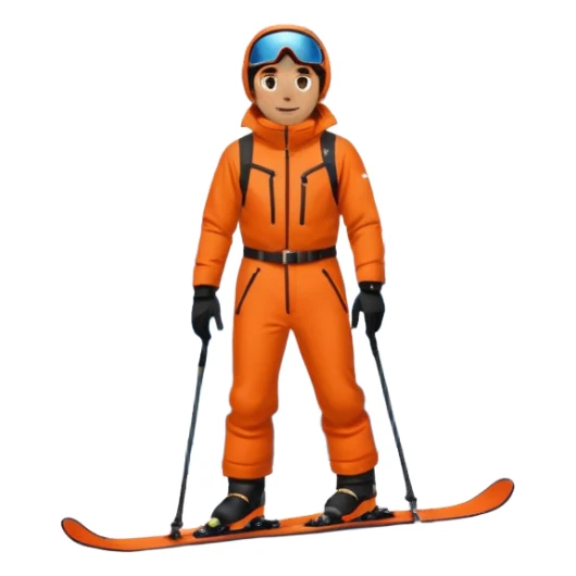 Man Skiing Background Matterhorn sticker