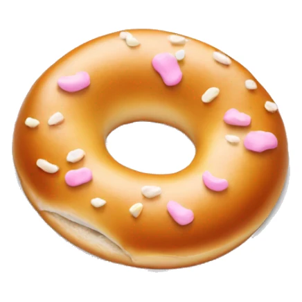 bagel with barbie cream cheese sticker